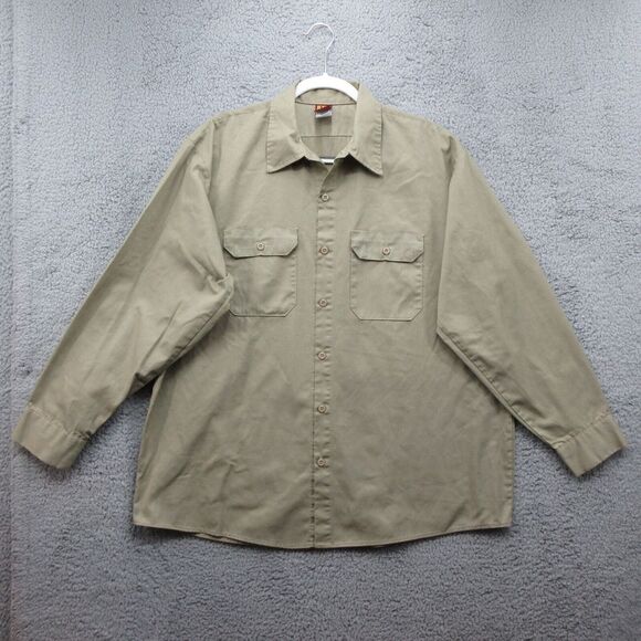 Other - Big Ben Long Sleeve Button Down‎ Shirt Mens XL Khaki Beige Vintage